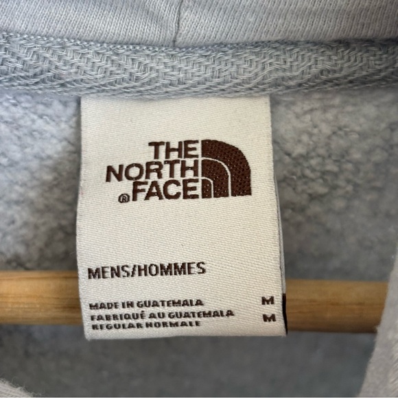 The North Face Heather Gray Casual Outdoor Fall Comfy Pullover Hoodie Mens Med - Picture 7 of 10